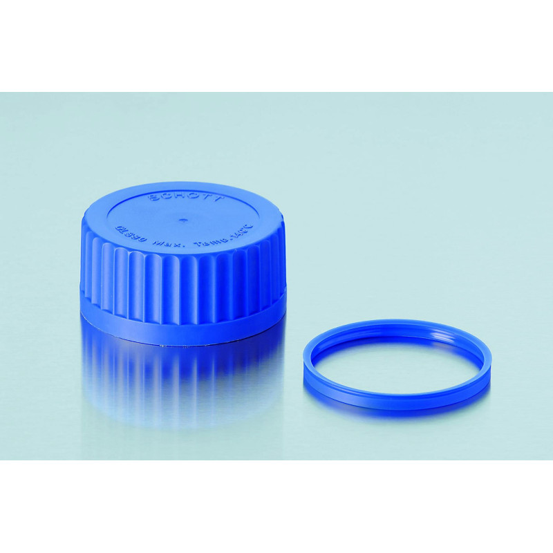 BAGUE ANTI-GOUTTES 77 X 7 MM EN POLYPROPYLENE BLEU POUR FLACON GLS 80