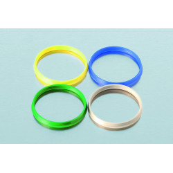 BAGUE ANTI-GOUTTE EN POLYPROPYLENE BLEU POUR FLACON GL32 PAR 10