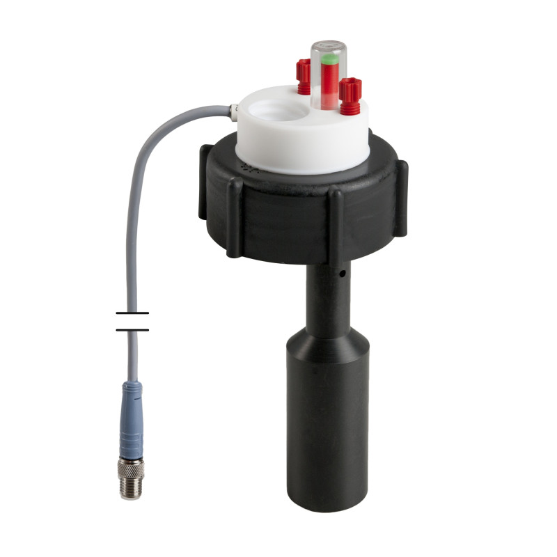 BOUCHON DE SECURITE SAFETYWASTECAP S51 2 CONNECTEURS POUR TUYAU DIA. EXT. 2,3 ET 3,2 MM ET INDICATEUR DE NIVEAU ELECTRONIQUE