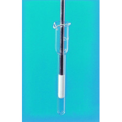 MORTIER EN VERRE AVEC BEC SANS PILON 5 ml DIAMETRE INT. 12 mm X LONGUEUR 135 mm