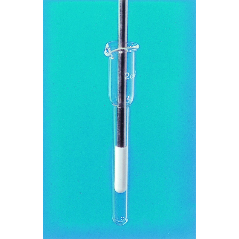 MORTIER EN VERRE AVEC BEC SANS PILON 15 ml DIAMETRE INT. 19 mm X LONGUEUR 155 mm