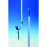 BURETTE EN VERRE BOROSILICATE HIRSCHMANN CLASSE AS SCHELLBACH AVEC ROBINET LATERAL A POINTEAU PTFE 50 ML