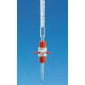 BURETTE DEMONTABLE EN VERRE BOROSILICATE BLAUBRAND CLASSE AS SCHELLBACH, AVEC ROBINET DROIT PTFE