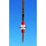 BURETTE COMPACTE EN VERRE BOROSILICATE ECONOMY CLASSE AS SCHELLBACH AVEC ROBINET DROIT PP 50 ML