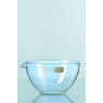 CAPSULE A EVAPORATION EN VERRE DURAN FOND PLAT AVEC BEC VERSEUR