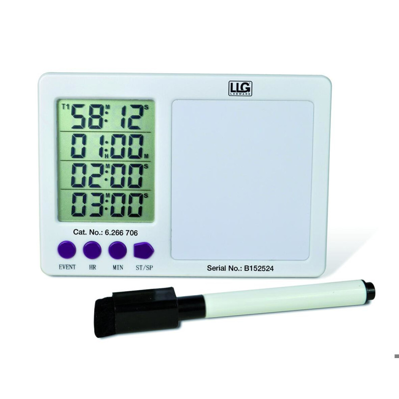 COMPTEUR DECOMPTEUR ELECTRONIQUE 4 CANAUX AVEC TABLEAU BLANC