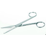 CISEAUX EN INOX BOUTS POINTU/ROND, LONGUEUR TOTALE 130 mm