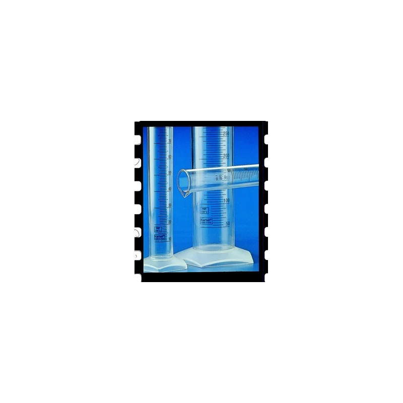 EPROUVETTE EN PMP GRADUATIONS BLEUES 500 ml / 5 ml