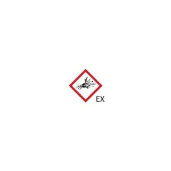 ETIQUETTE DE SECURITE TYPE GHS 01 DESCRIPTION ATTENTION EXPLOSIF ETIQUETTE 26 X 37 MM PAR 250