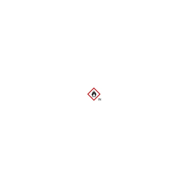 ETIQUETTE DE SECURITE TYPE GHS 02 DESCRIPTION ATTENTION INFLAMMABLE ETIQUETTE 37 X 52 MM PAR 250
