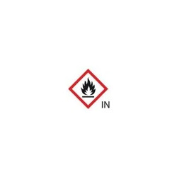 ETIQUETTE DE SECURITE TYPE GHS 02 DESCRIPTION DANGER INFLAMMABLE ETIQUETTE 26 X 37 MM PAR 250