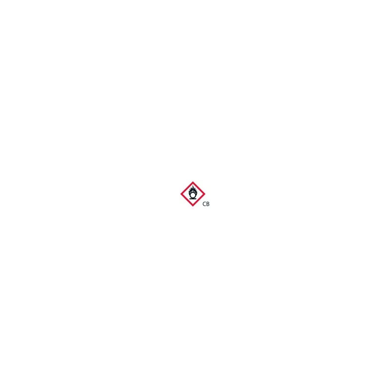 ETIQUETTE DE SECURITE TYPE GHS 03 DESCRIPTION DANGER COMBURANT ETIQUETTE 26 X 37 MM PAR 250