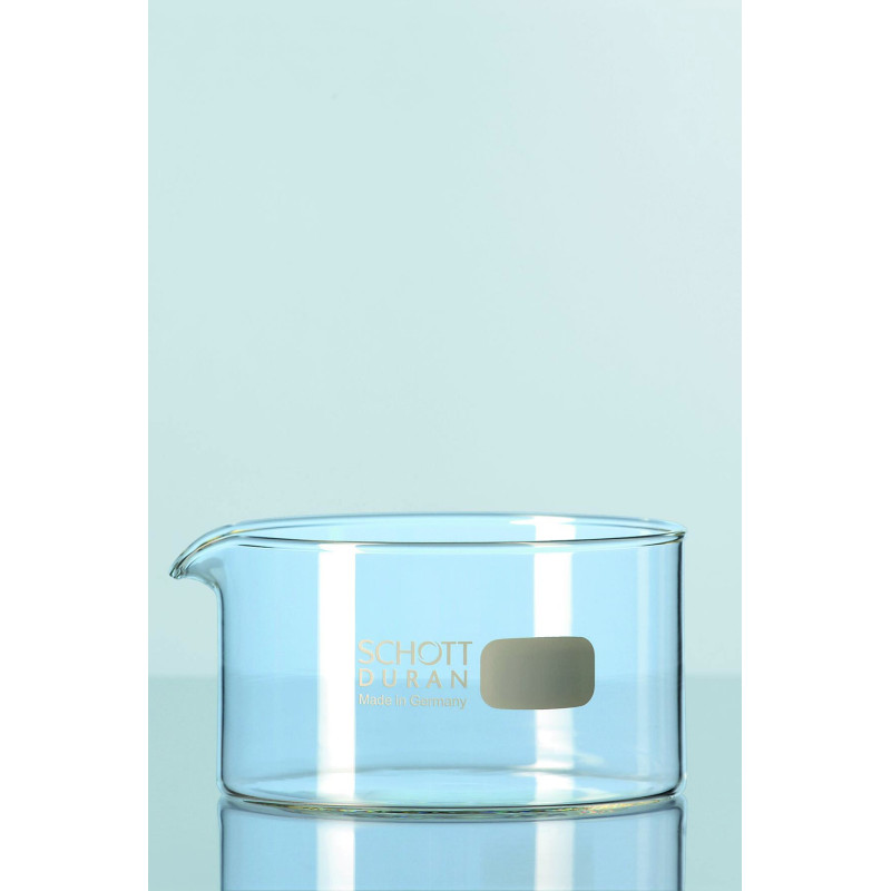 CRISTALLISOIR EN VERRE DURAN AVEC BEC VERSEUR 60 ml DIAMETRE 60 mm x 35 mm