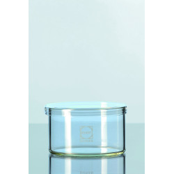 BOITE EN VERRE DURAN FORME BASSE AVEC COUVERCLE 1000 ml DIAMETRE 150 x HAUTEUR 80 mm