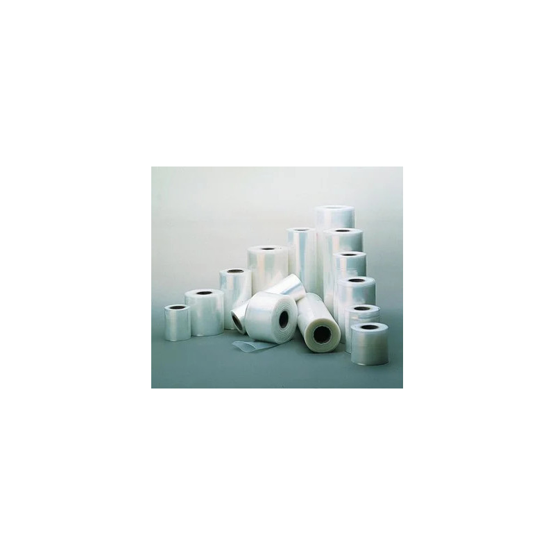 FILM PLASTIQUE EN POLYETHYLENE EPAISSEUR 100 MICRONS LARGEUR 100 mm ROULEAU DE 25 m