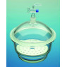 DESSICCATEUR AVEC TUBULURE, DIAMETRE DN 100 ROBINET 24/29, PLAQUE EN PORCELAINE