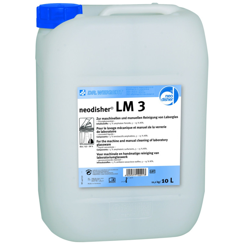 DETERGENT LIQUDE ALCALIN NEODISHER LM3 PAR 1 LITRE