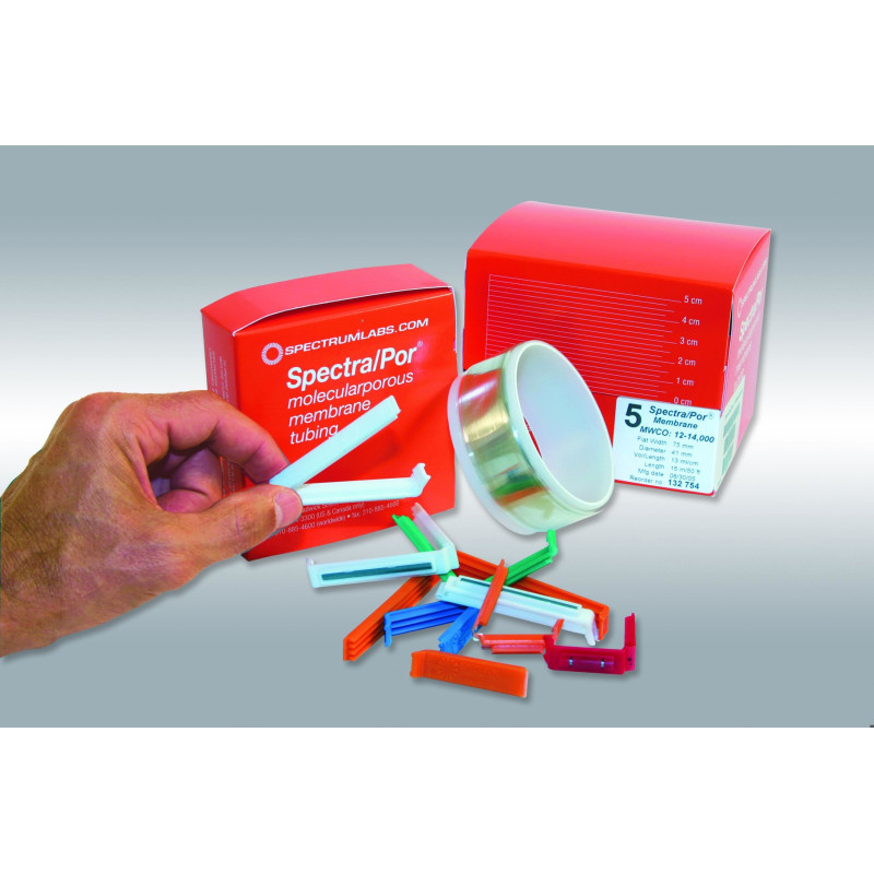PINCE DE FERMETURE EN POLYPROPYLENE, LARGEUR 75 mm POUR TUBE DIALYSE EN RC PAR 10