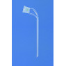 ALLONGE COUDEE EN VERRE DURAN TIGE LONGUE A RODAGE 29/32 LONGUEUR 200 mm