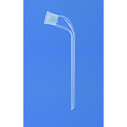 ALLONGE DE DISTILLATION COUDEE EN VERRE DURAN, TIGE LONGUE