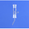 RACCORD DE DISTRIBUTION SELON BREDT EN VERRE DURAN DROIT RODAGE FEMELLE SUP 14/23 RODAGE FEMELLE INF 19/26