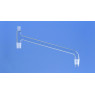 PONT DE DISTILLATION EN VERRE DURAN AVEC 2 RODAGES MALE ET 1 RODAGE FEMELLE