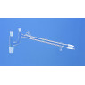 PONT DE DISTILLATION SELON CLAISEN EN VERRE DURAN, RODAGES MALES ET FEMELLES, ET RACCORD A OLIVE