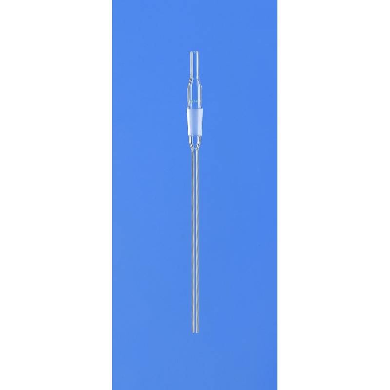 TUBE PLONGEUR DROIT A RODAGE 29/32 LONGUEUR 200 MM