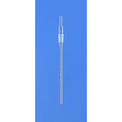 TUBE PLONGEUR EN VERRE DURAN DROIT A RODAGE LONGUEUR 200 mm