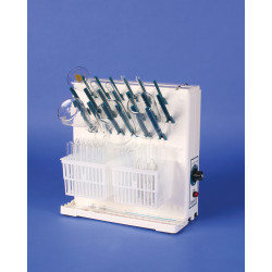 EGOUTTOIR SIMPLE ELECTRIQUE EN ABS LAB-AIRE II 425 X 190 X 577 mm, AVEC 38 TIGES ET 2 PANIERS DE SECHAGE