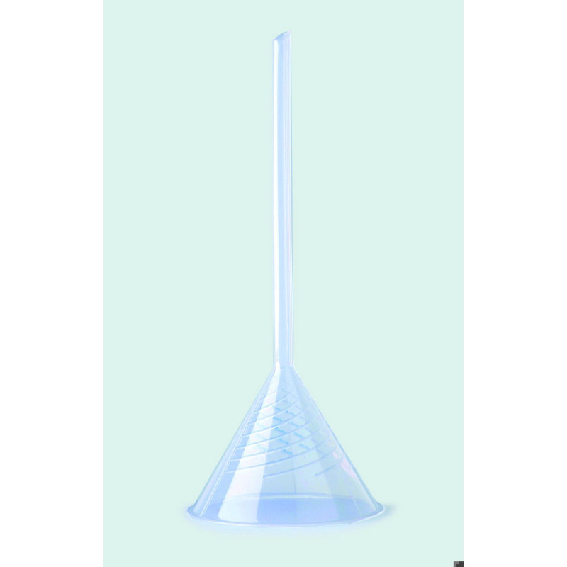ENTONNOIR EN POLYPROPYLENE AVEC RAINURES TIGE COURTE PAR 10