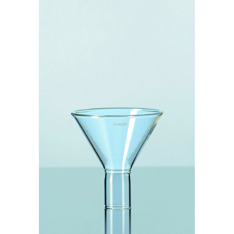 ENTONNOIR A POUDRE EN VERRE DURAN, TIGE COURTE