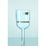 ENTONNOIR FILTRANT EN VERRE DURAN 75 ml FORME CYLINDRIQUE, DIAMETRE PLAQUE FRITTEE 45 mm