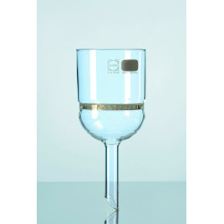 ENTONNOIR FILTRANT EN VERRE DURAN 1000 ml DIAMETRE PLAQUE FRITTEE 120 mm, POROSITE 4