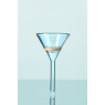 ENTONNOIR FILTRANT EN VERRE DURAN FORME CONIQUE 25 ml, DIAMETRE SUP. 55 mm x HAUTEUR 100 mm