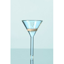 ENTONNOIR FILTRANT EN VERRE DURAN FORME CONIQUE 25 ml DIAMETRE 55 mm, POROSITE 3