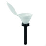 ENTONNOIR DE SECURITE SCAT EN PE STANDARD BLANC/BLEU  AVEC COUVERCLE, SANS TUBE PLONGEUR FILETAGE GL45