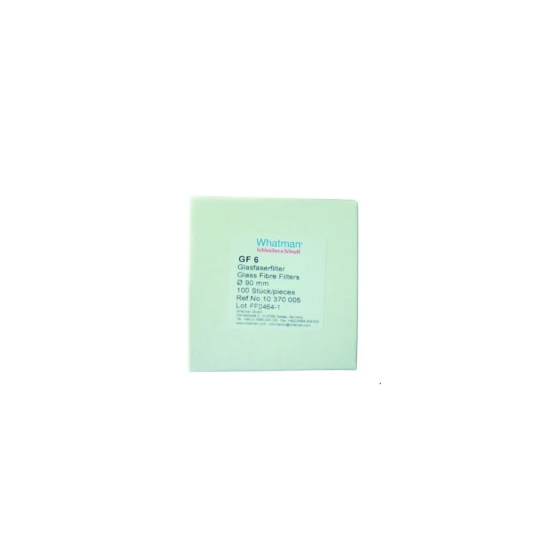 FILTRE EN MICROFIBRES DE VERRE AVEC LIANT GF6 DIAMETRE 110 mm WHATMAN PAR 100