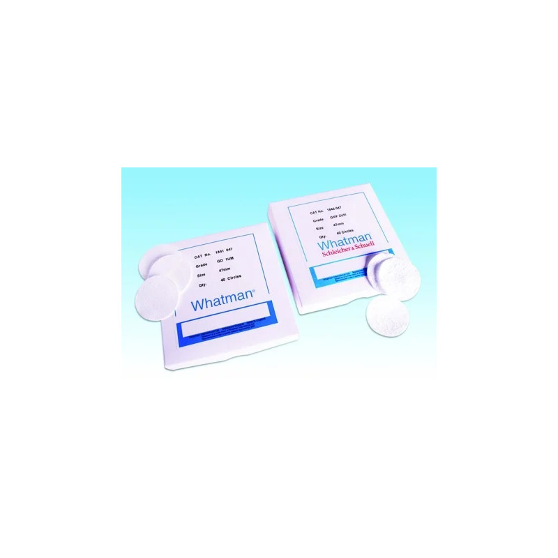 PREFILTRE EN MICROFIBRE DE VERRE SANS LIANT GMF 150, 2 MICRONS DIAMETRE 47 mm WHATMAN PAR 40