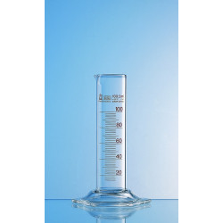 EPROUVETTE EN VERRE DURAN CLASSE B SILBERBRAND FORME BASSE 2000 ml / 50 ml