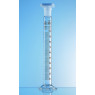 EPROUVETTE EN VERRE DURAN SILBERBRAND, COL RODE CLASSE B, GRADUATIONS BRUNES BOUCHON EN PP