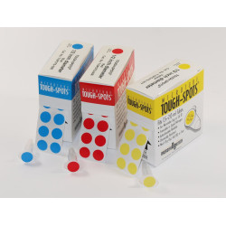 ETIQUETTE ADHESIVE TOUGH-SPOTS POUR TUBE 1,5/2 ml DIAMETRE 13 mm COULEUR JAUNE PAR 1000