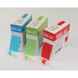 ETIQUETTE ADHESIVE TOUGH-TAGS POUR TUBE 1,5/2 ml 33 x 13 mm COULEUR BLANCHE PAR 1000