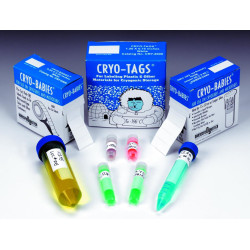 ETIQUETTE AUTOCOLLANTE CRYOGENIQUE BLANCHE PAR 1000
