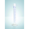 EPROUVETTE GRADUEE EN VERRE DURAN CLASSE B GRADUATIONS BLEUES HIRSCHMANN 100 ml / 1 ml