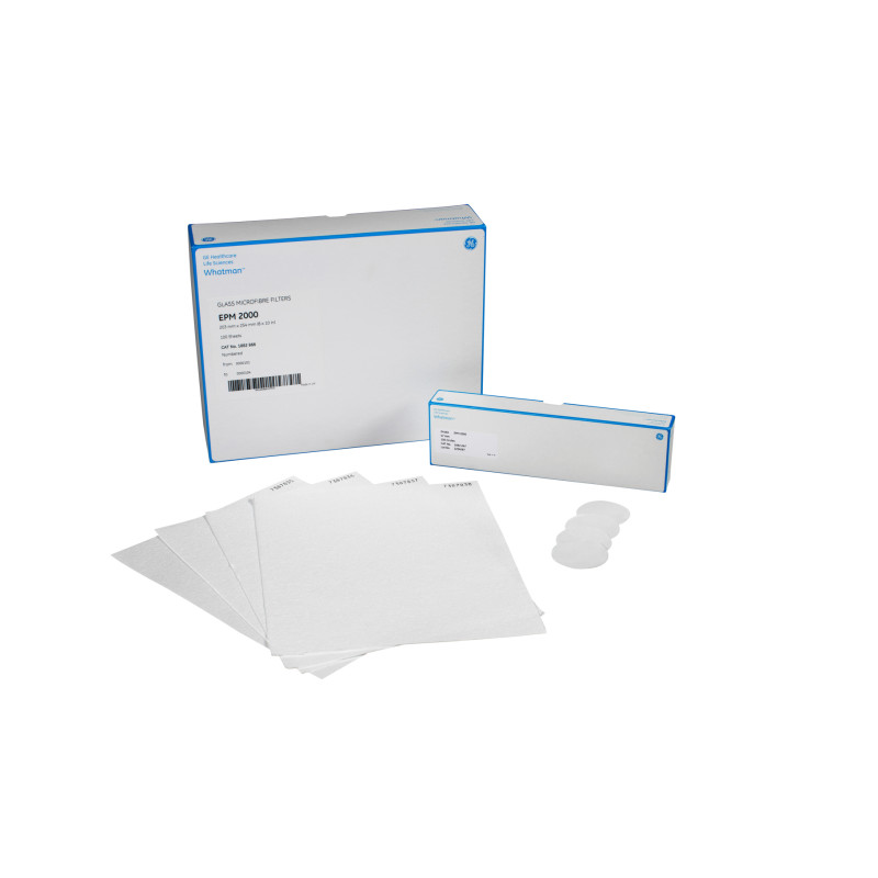 MEMBRANE FILTRANTE EN MICROFIBRES DE VERRE EPM 2000 DIAMETRE 47 mm WHATMAN PAR 100