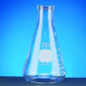 FIOLE ERLENMEYER EN VERRE PYREX A COL ETROIT USAGE INTENSIF 500 ML PAR 6