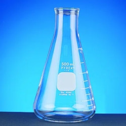 FIOLE ERLENMEYER EN VERRE PYREX A COL ETROIT USAGE INTENSIF 6000 ML