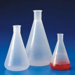 FIOLE ERLENMEYER EN POLYPROPYLENE 50 ML A COL RODE 14/23 