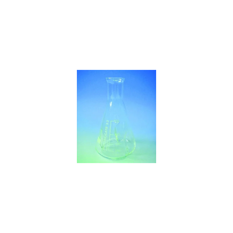 FIOLE ERLENMEYER DE CULTURE A COL EVASE EN VERRE DURAN 1000 ml
